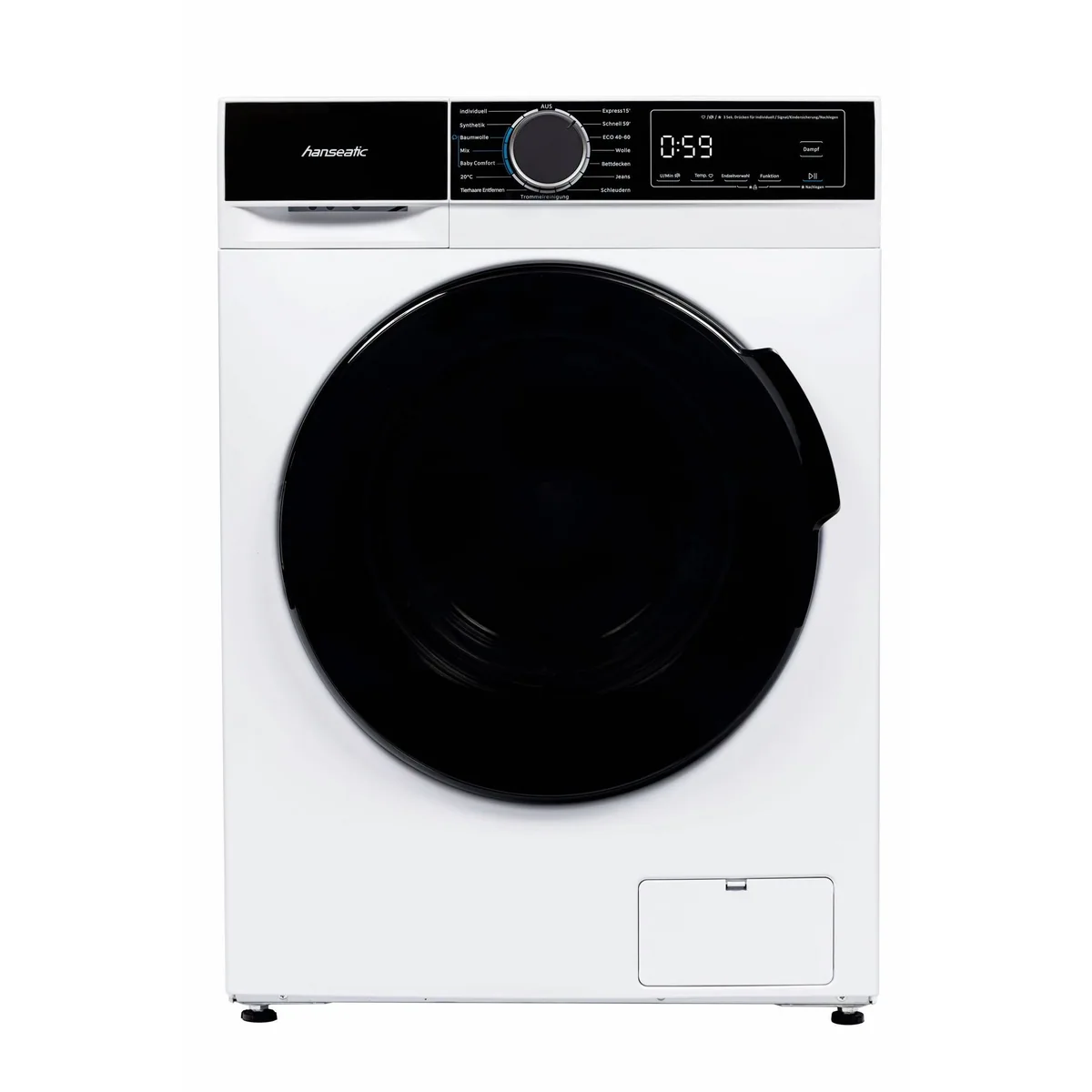 Hanseatic HWMA814B Waschmaschine, 8 kg Fassungsvermögen, 1400 U/min 4