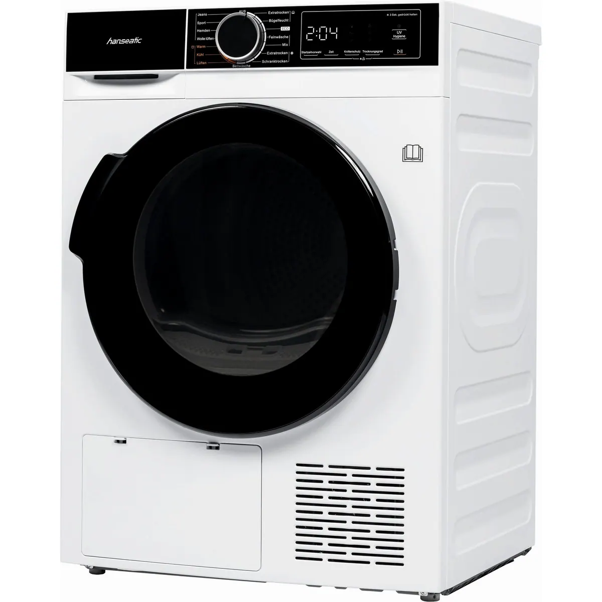 Hanseatic Wärmepumpentrockner HWT8DGT, energieeffizient, leise, 3 Jahre Garantie 3