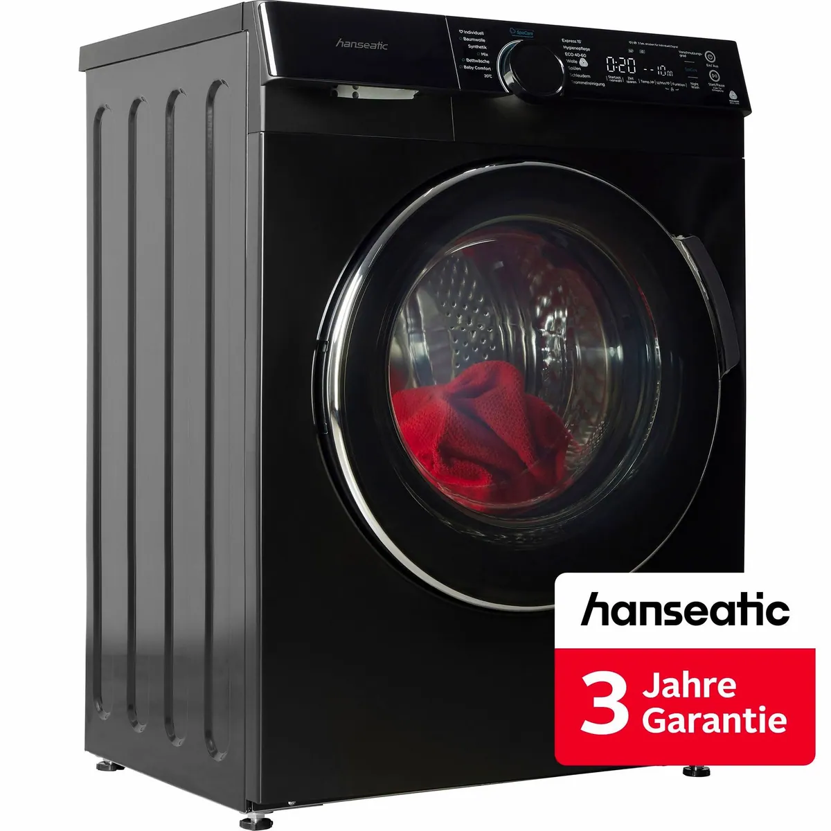 Hanseatic HWMK814A1BI Waschmaschine, 8 kg, 1400 U/min, energieeffizient