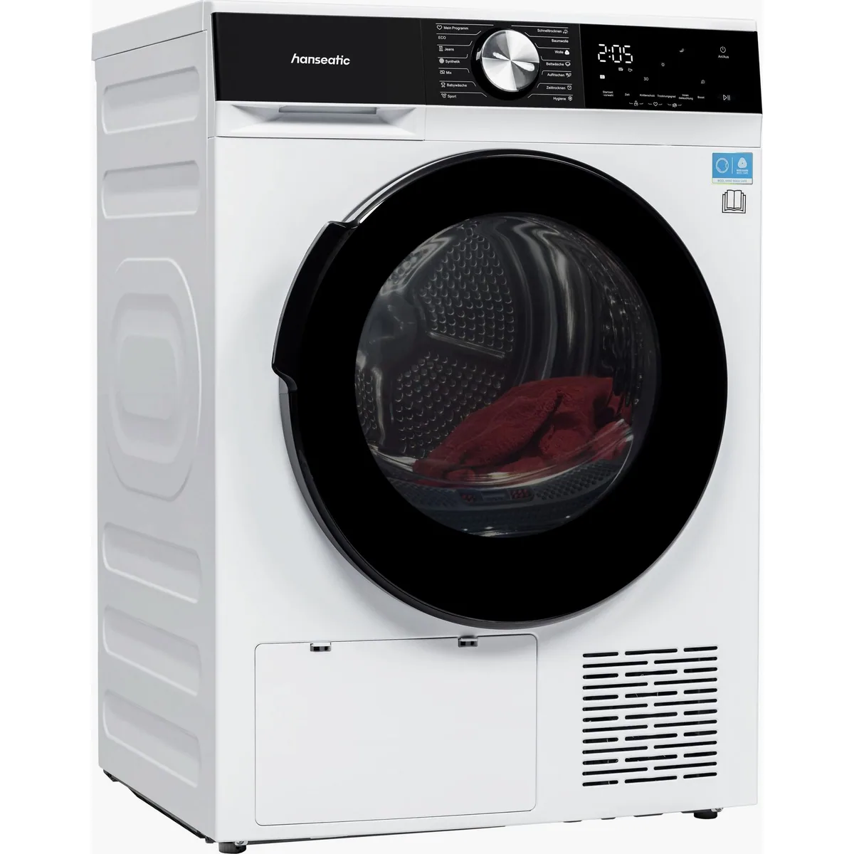 Hanseatic Wärmepumpentrockner HWT8BGT, energieeffizient, leise, 3 Jahre Garantie 2