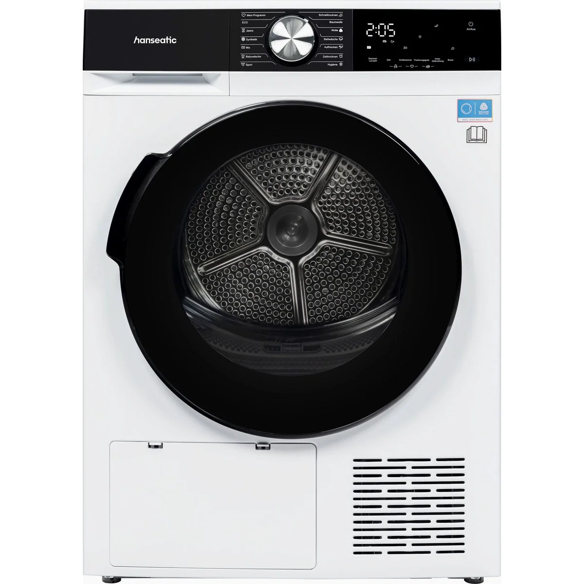 Hanseatic Wärmepumpentrockner HWT8BGT, energieeffizient, leise, 3 Jahre Garantie 4
