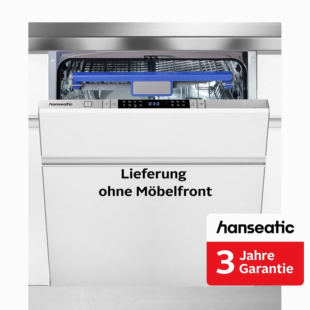 Hanseatic HI6B14B13D Geschirrspüler, 14 Maßgedecke, 3 Jahre Garantie