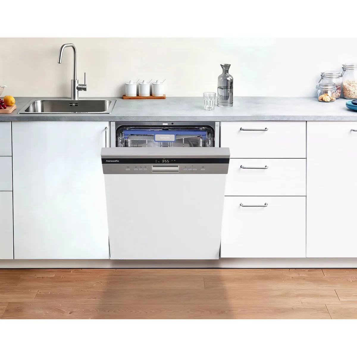 Hanseatic HS6B14S35E Geschirrspüler, 14 Maßgedecke, energieeffizient 2
