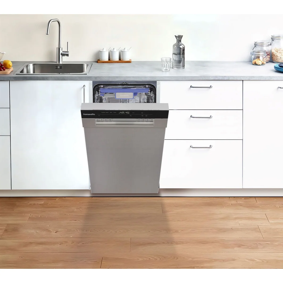 Hanseatic HD4A10S32E Unterbaugeschirrspüler, 10 Maßgedecke, Energieeffizienzklasse C 2