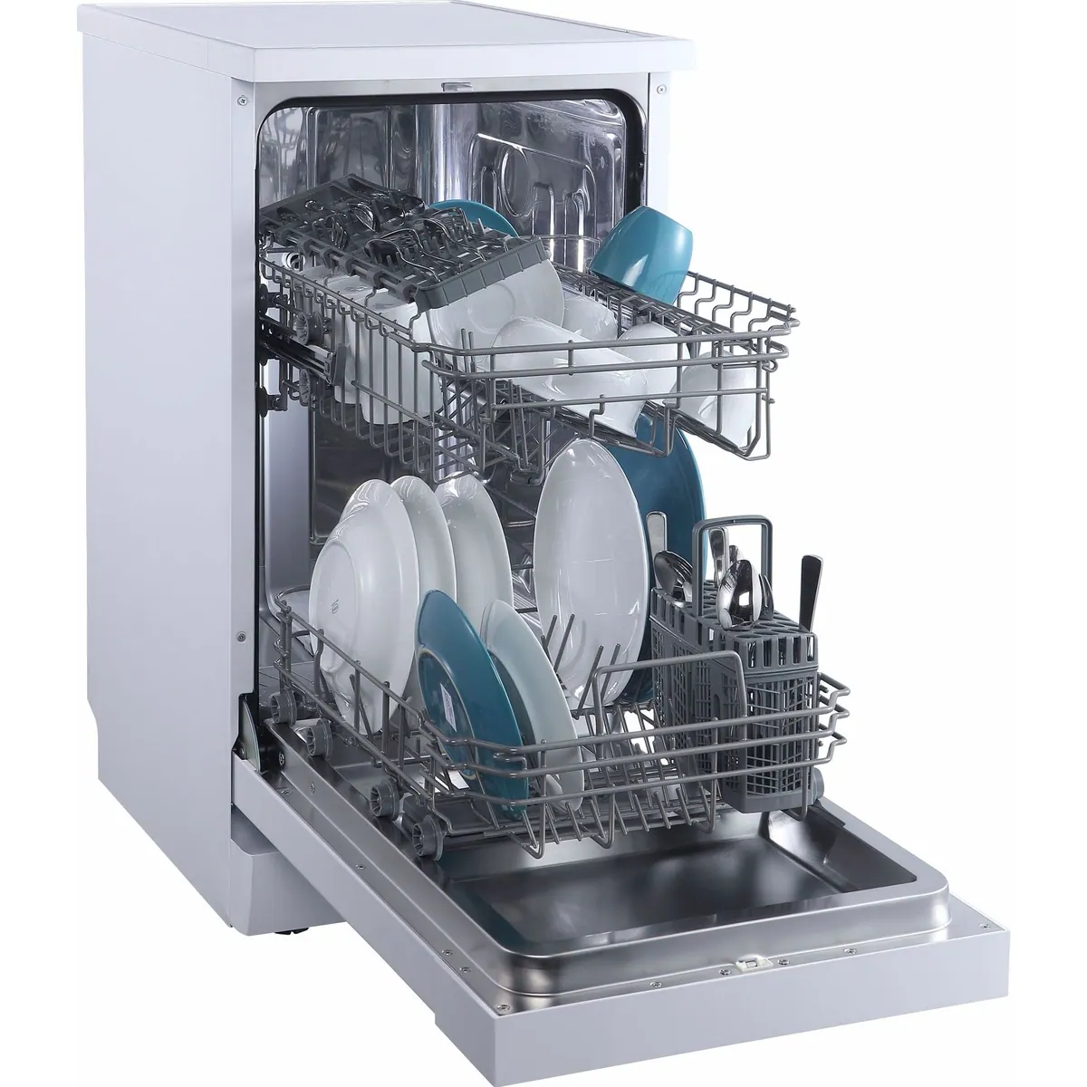 Hanseatic HG4585E97636W Standgeschirrspüler, 9 Maßgedecke, energiesparendes Eco-Programm 4