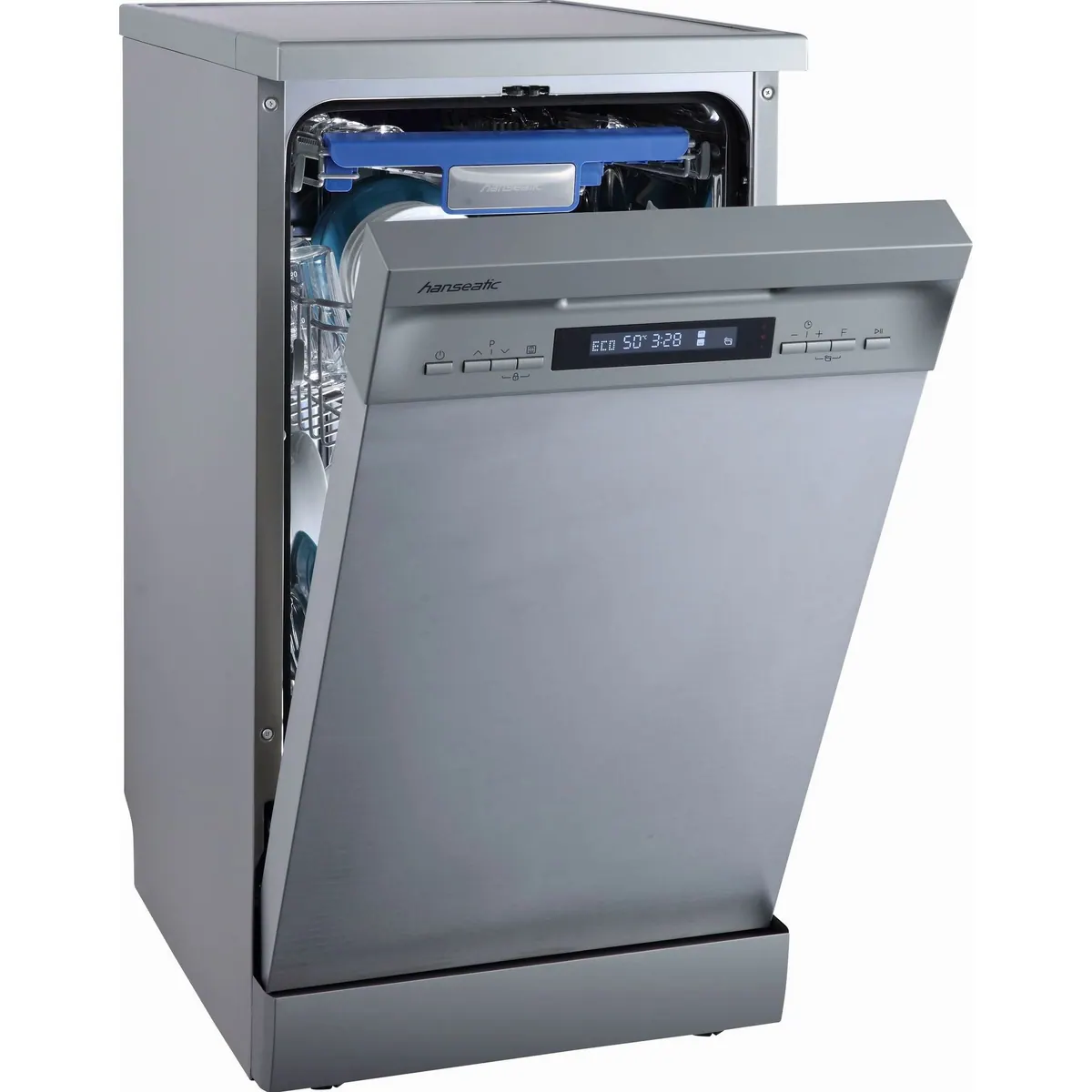 Hanseatic HG4585C107636RI Standgeschirrspüler, 10 Maßgedecke, Energieeffizienzklasse C 2