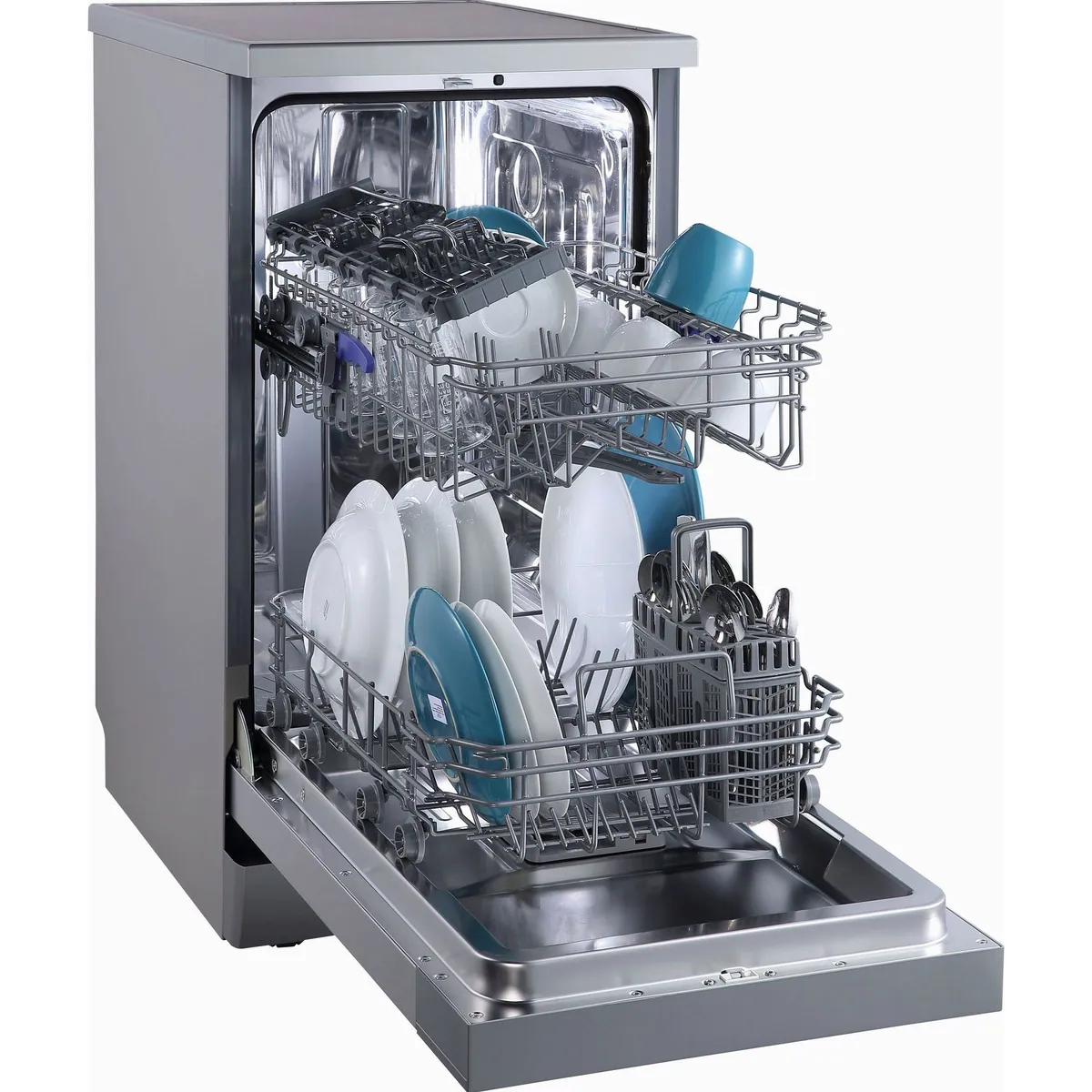 Hanseatic HG4585C10J7610DS Standgeschirrspüler, 10 Maßgedecke, schmal und effizient 4