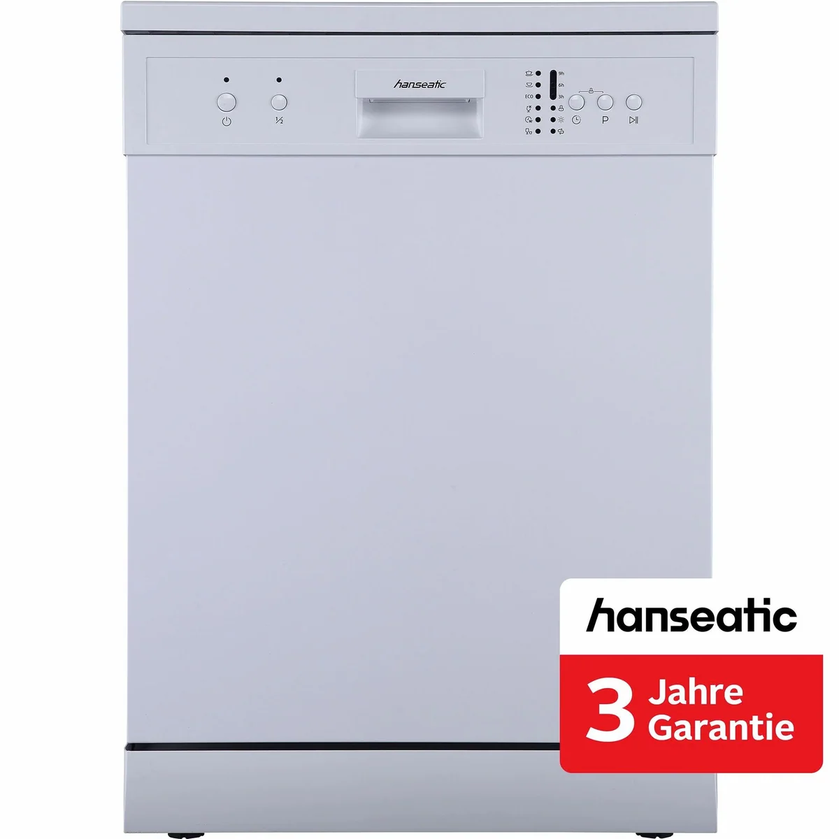 Hanseatic Standgeschirrspüler HG6085E127635W, 12 Maßgedecke, 3 Jahre Garantie