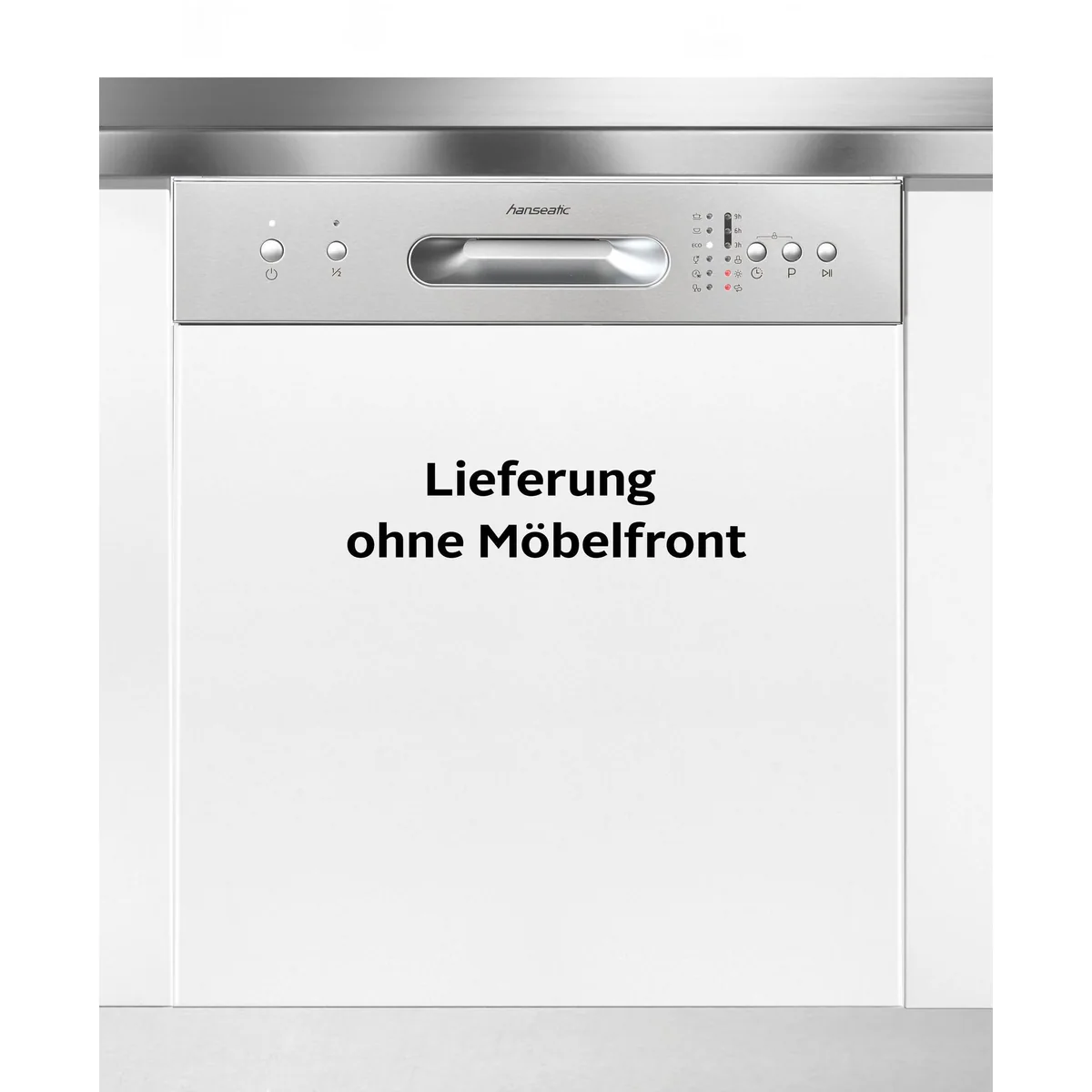 Hanseatic HGTI6082E127735BS Geschirrspüler, 12 Maßgedecke, energiesparendes Kurzprogramm 2