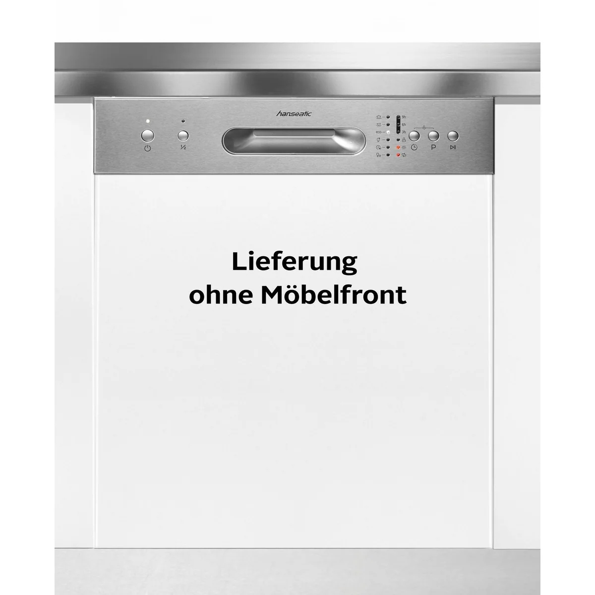 Hanseatic HGTI6082E127735BS Geschirrspüler, 12 Maßgedecke, energiesparendes Kurzprogramm 3