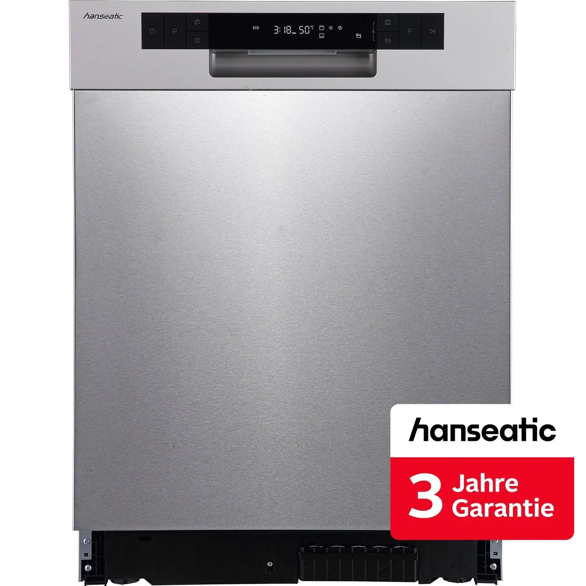 Hanseatic HGU6082C Unterbaugeschirrspüler, 14 Maßgedecke, Energieeffizienzklasse C