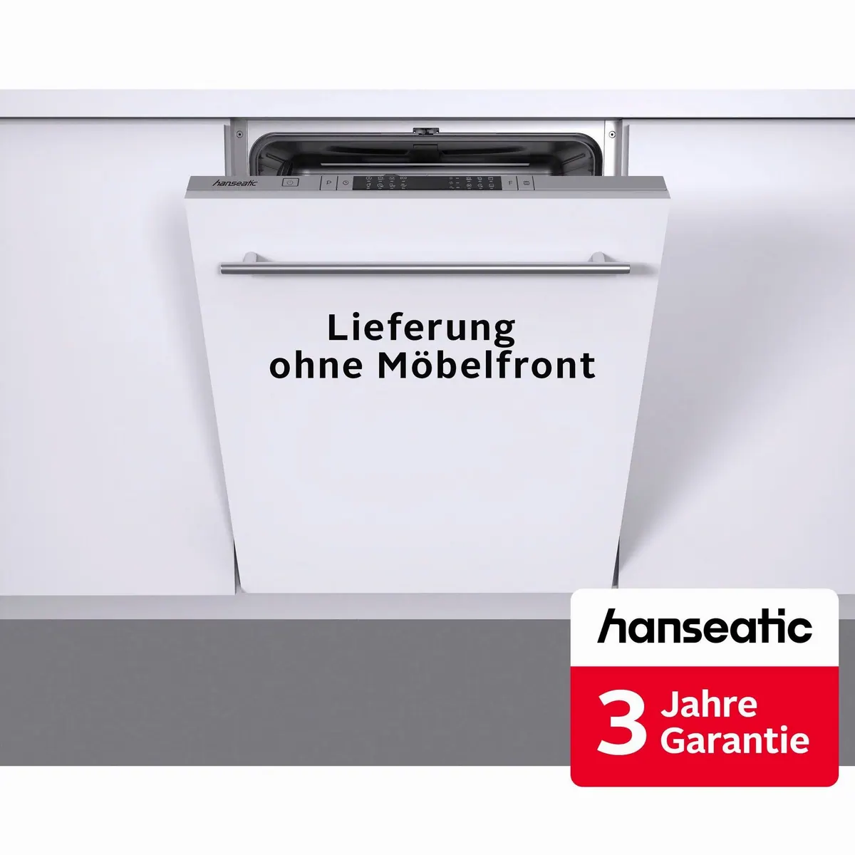 Hanseatic HGVI6082C13J7713DS Geschirrspüler, 13 Maßgedecke, Energieeffizienzklasse C