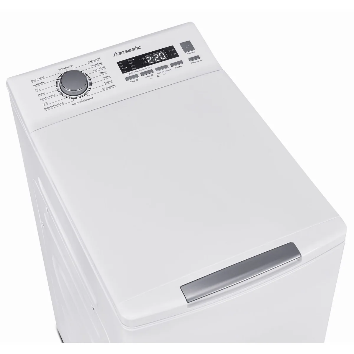 Hanseatic Waschmaschine Toplader HTW8013A, 8 kg, 1300 U/min, 3 Jahre Garantie 3