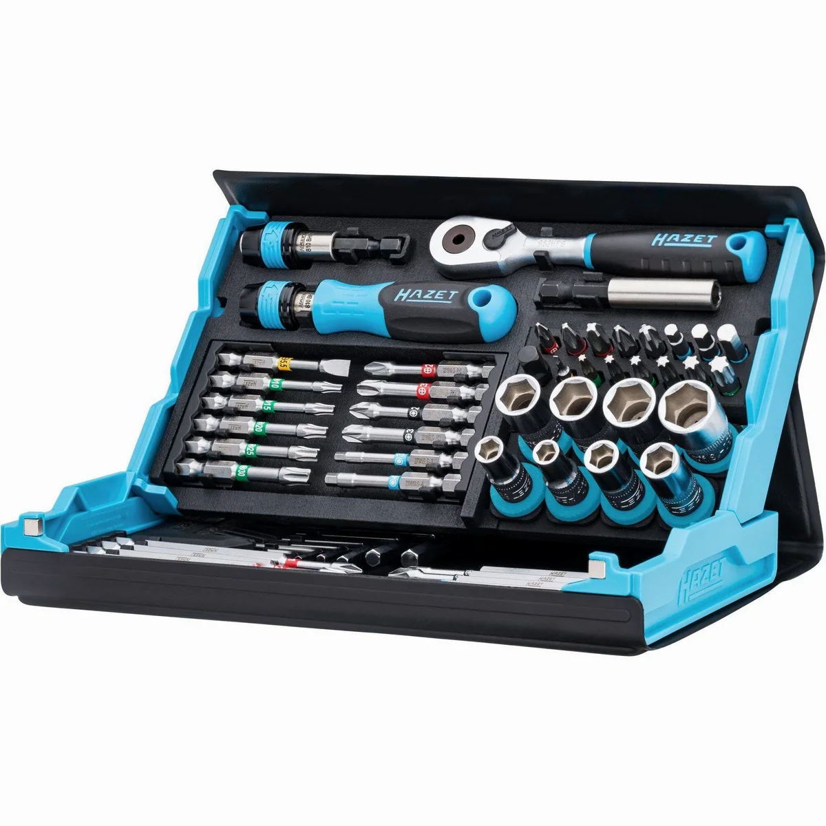 HAZET 2200SC-32 Steckschlüssel- und Bit-Satz, 1/4" HiPer Umschaltknarre, 36 Bits 3