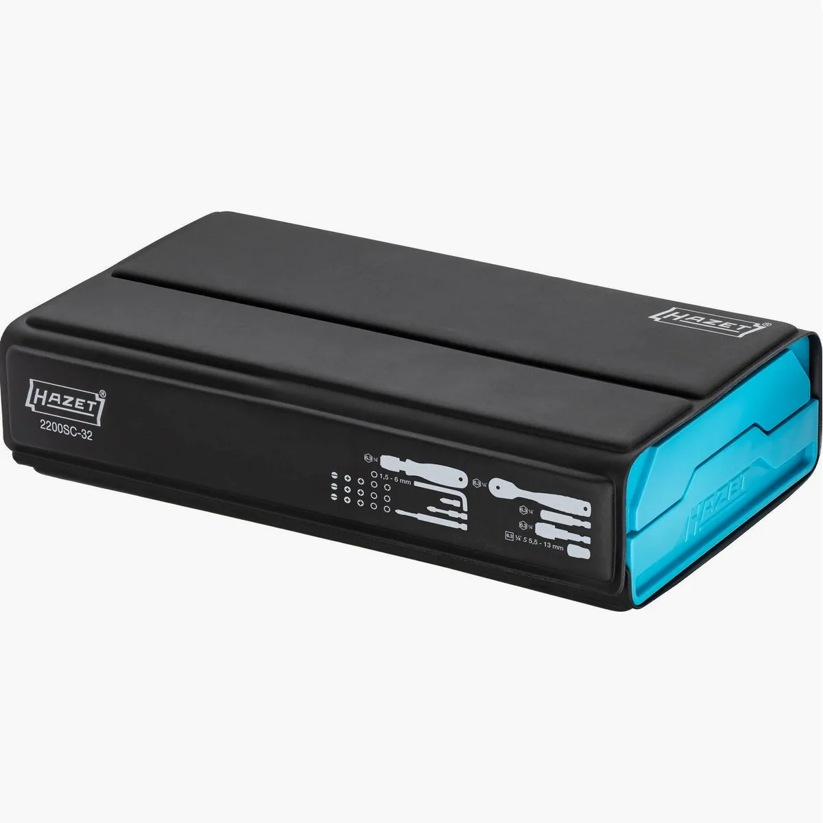 HAZET 2200SC-32 Steckschlüssel- und Bit-Satz, 1/4" HiPer Umschaltknarre, 36 Bits 4