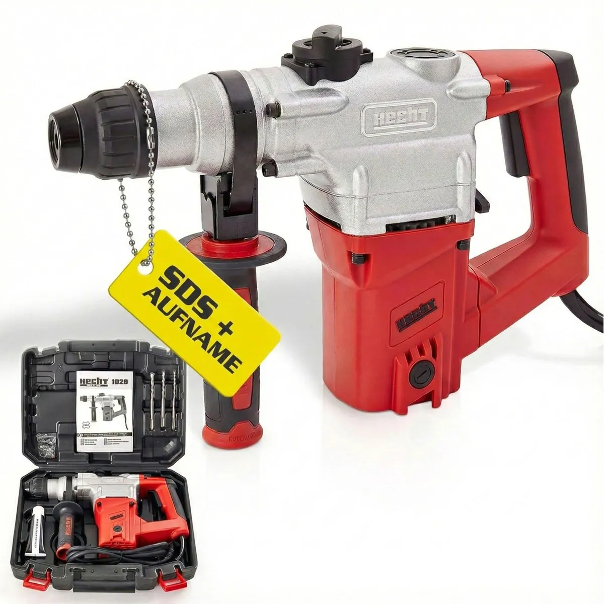 Hecht Bohrhammer 1028, 1050 Watt, 4250 Schläge/Minute, SDS-plus Bohrfutter