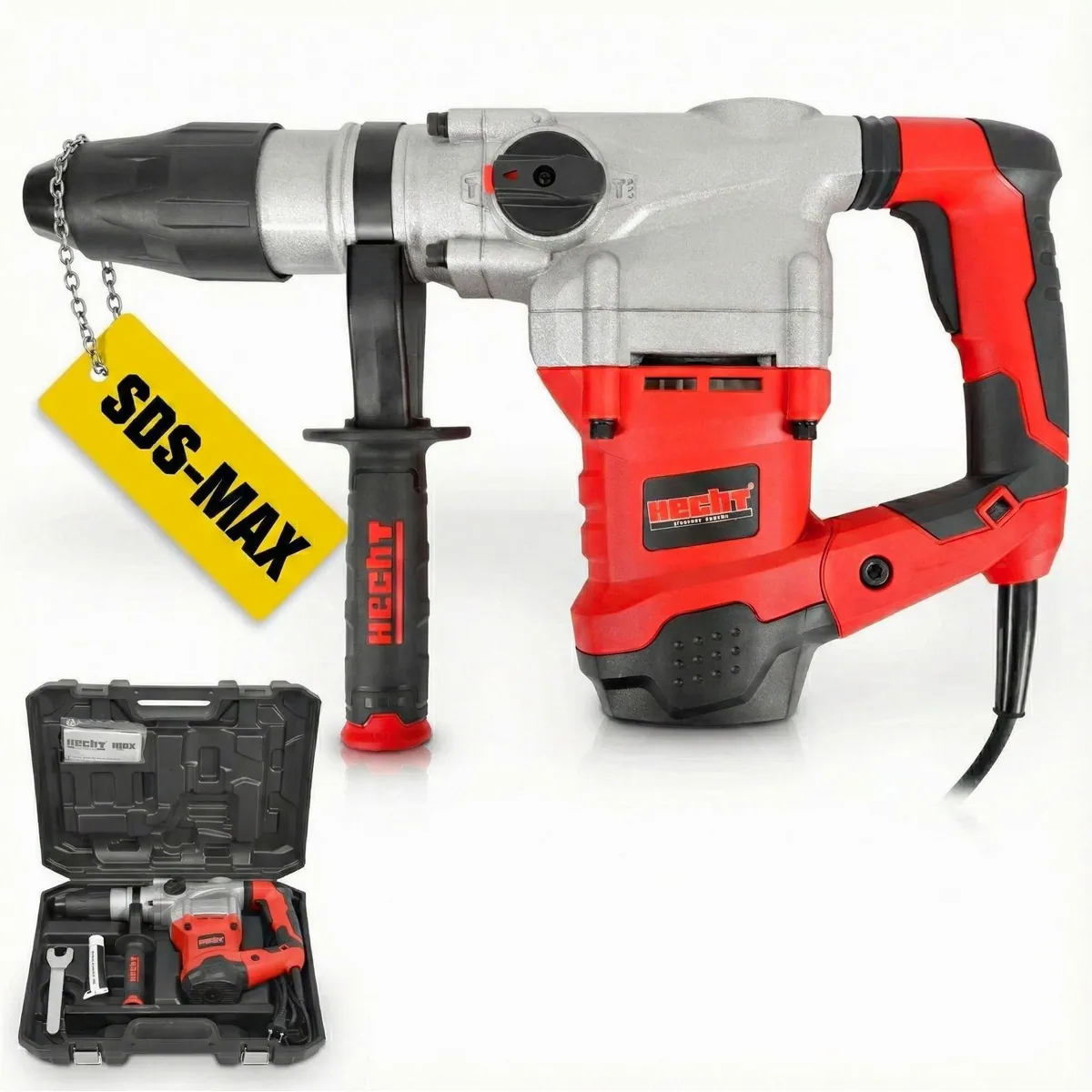 Hecht Bohrhammer 1069, 1600W, SDS-Max, 3530 U/min — hohe Schlagkraft, vielseitig einsetzbar, robustes Design