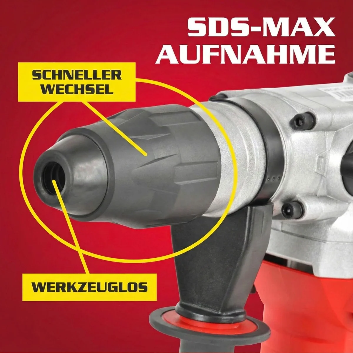 Hecht Bohrhammer 1069, 1600W, SDS-Max, 3530 U/min — hohe Schlagkraft, vielseitig einsetzbar, robustes Design 3