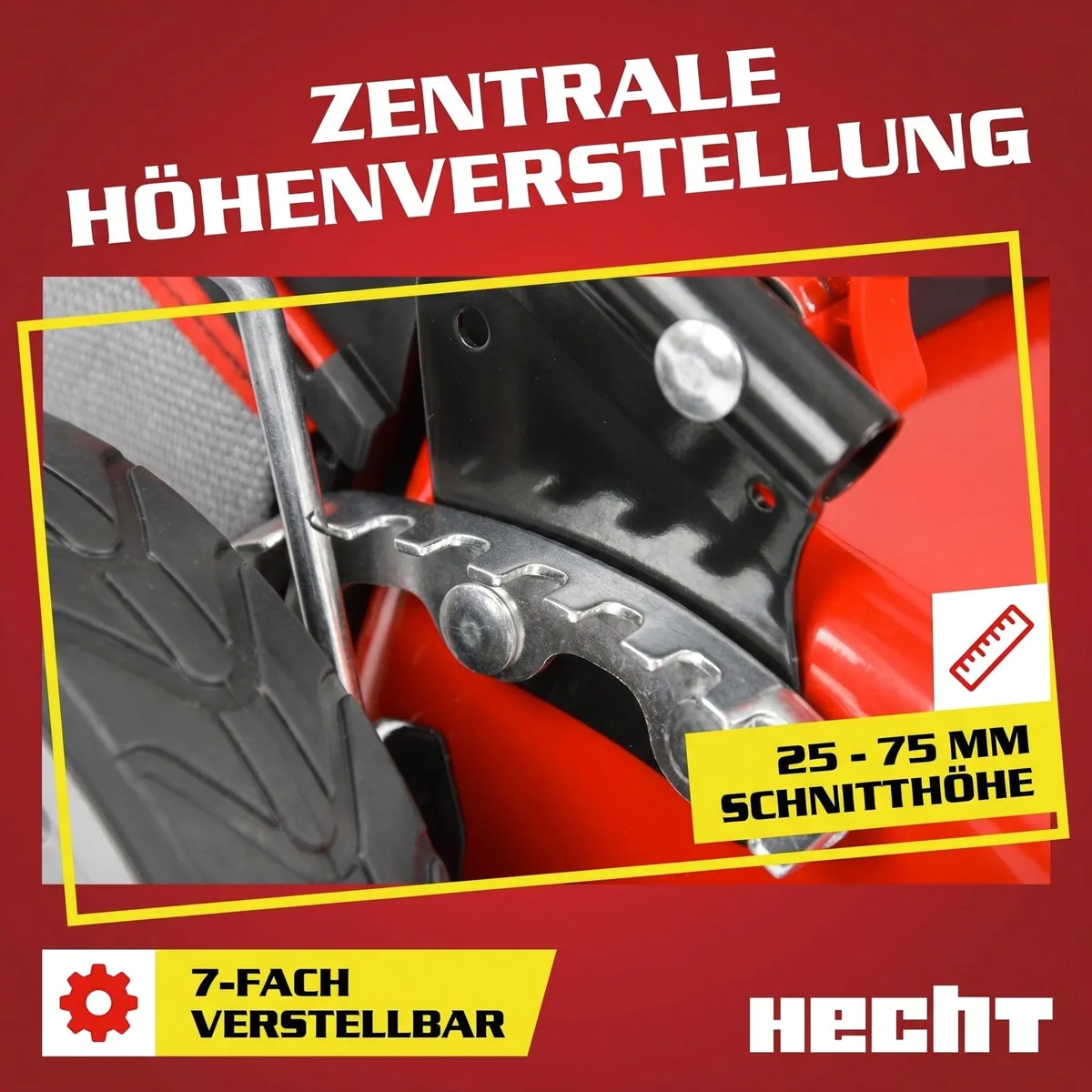 Hecht 1802 S Elektrorasenmäher, 5-in-1 Funktion, 1800 W, 46 cm Schnittbreite 4