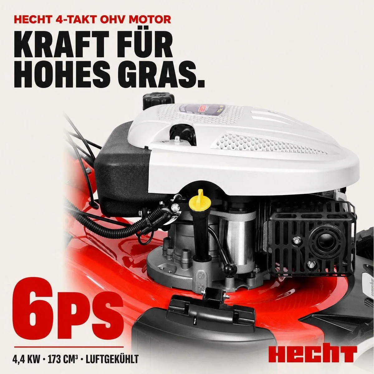 Hecht 5534 SWE Benzin-Rasenmäher, Elektrostart, 4-Gang-Antrieb, 5-in-1 Funktion 2