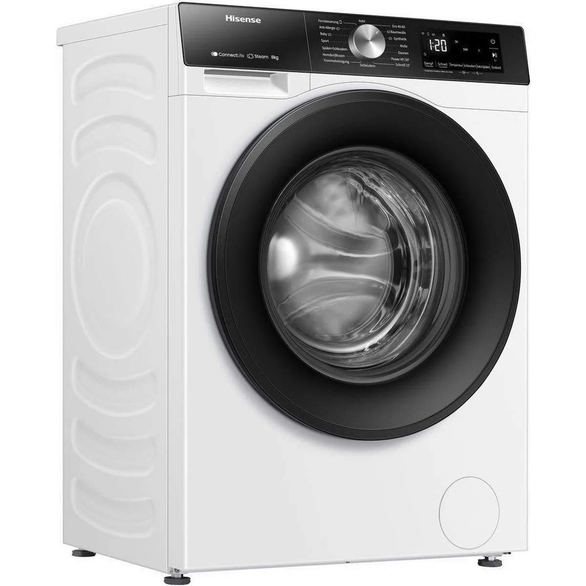 Hisense WF3S8043BW3 Waschmaschine, 8 kg, 1400 U/min, Wifi-ConnectLife