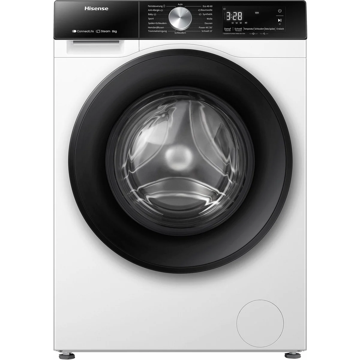 Hisense WF3S8043BW3 Waschmaschine, 8 kg, 1400 U/min, Wifi-ConnectLife 2