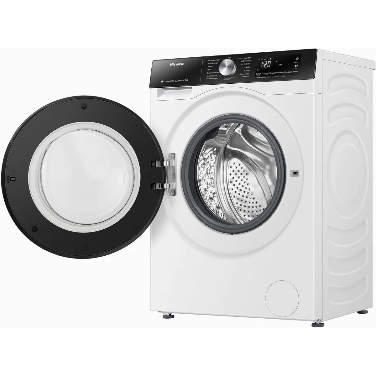 Hisense WF3S8043BW3 Waschmaschine, 8 kg, 1400 U/min, Wifi-ConnectLife 4