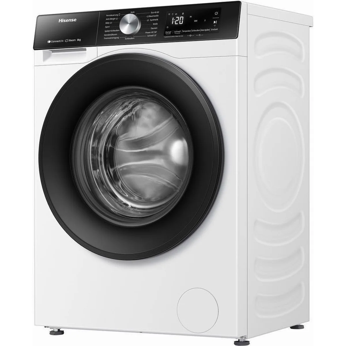 Hisense WF3S8043BW3 Waschmaschine, 8 kg, 1400 U/min, Wifi-ConnectLife 5