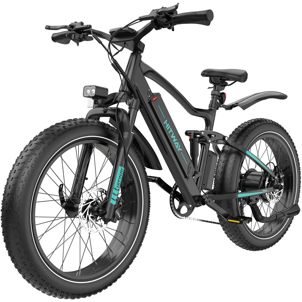 HITWAY BK9S E-Bike, 250 W Motor, 120 km Reichweite, Shimano 7-Gang-Schaltung