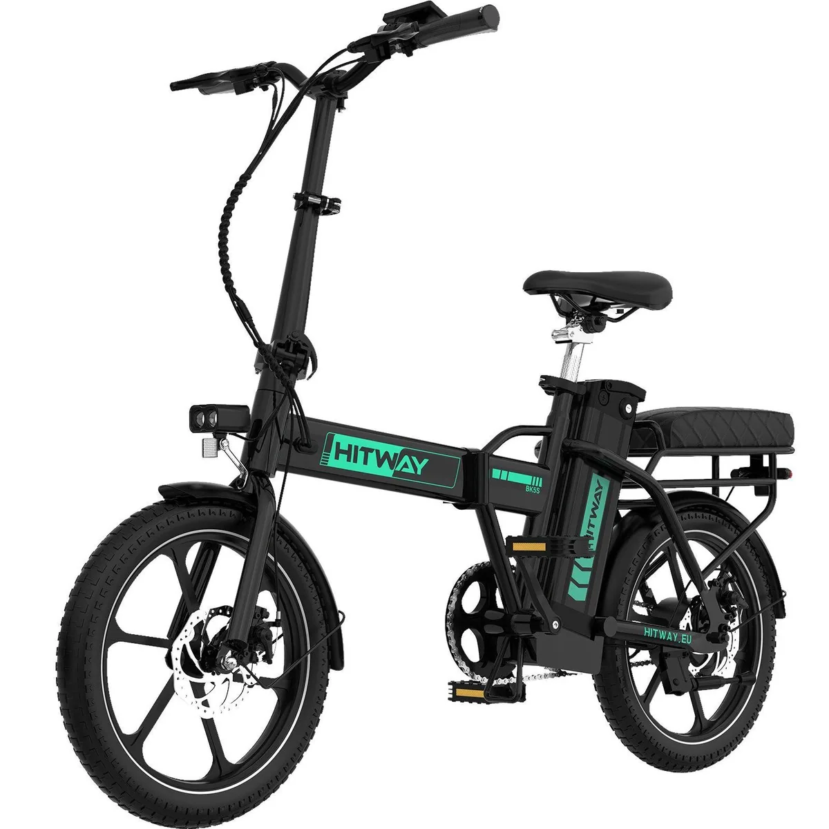 HITWAY BK5 E-Bike Klapprad, 468Wh Akku, faltbar — ideal für Stadt und Pendeln