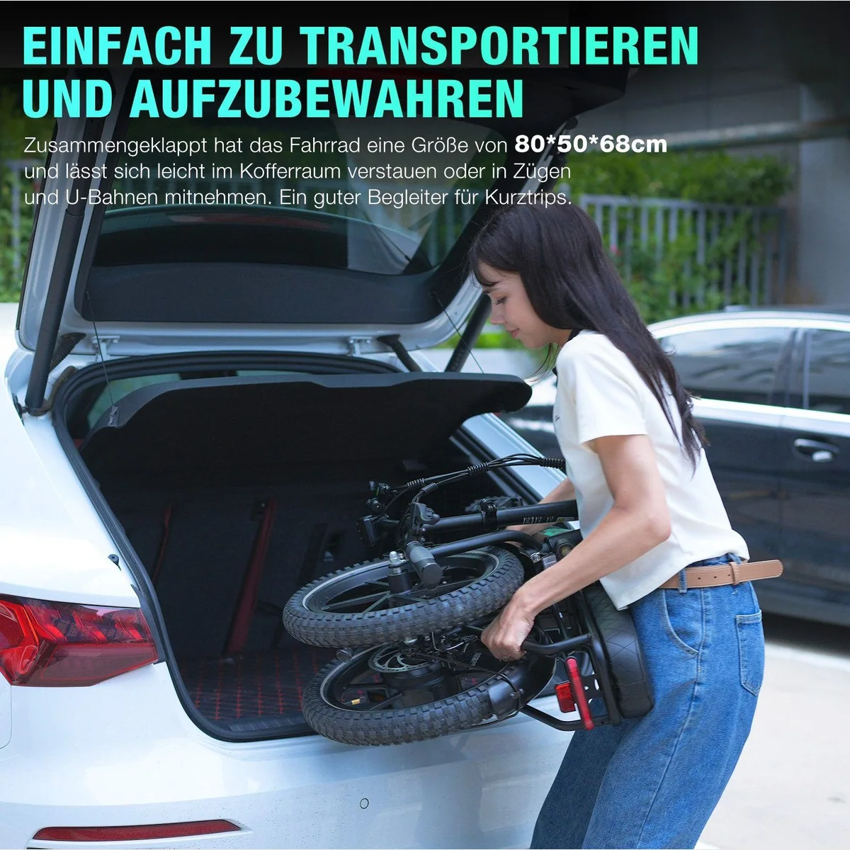 HITWAY BK5 E-Bike Klapprad, 468Wh Akku, faltbar — ideal für Stadt und Pendeln 3