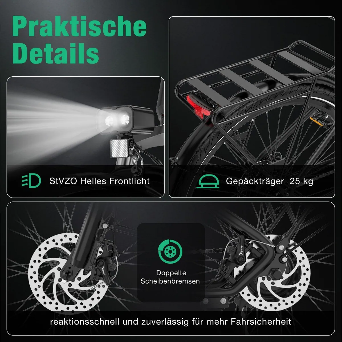 HITWAY E-Mountainbike BK7S PRO, 27,5 Zoll, 250W Heckmotor, 21-Gang Shimano — NFC, App-Steuerung, TÜV-zertifiziert 3