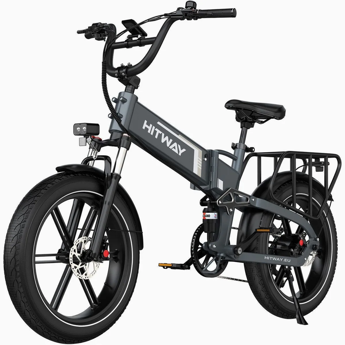 HITWAY E-Bike Mountainbike 20*4,0 Zoll, 720 Wh Akku, 7-Gang Shimano Schaltung