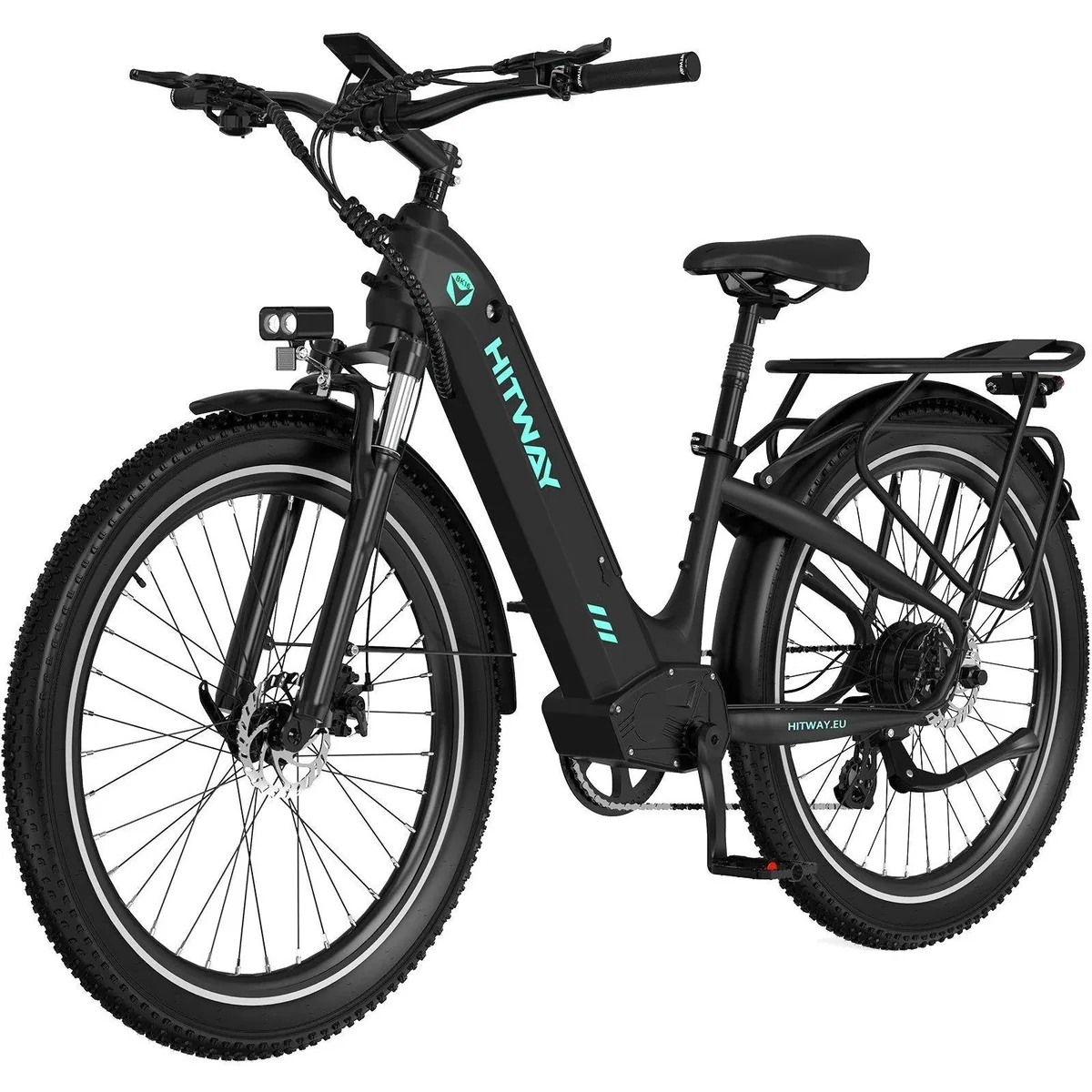 HITWAY BK16 Pedelec, 48V 18Ah Akku, 250W Motor, Shimano 7-Gang — hohe Reichweite, Komfort, Benutzerfreundlichkeit