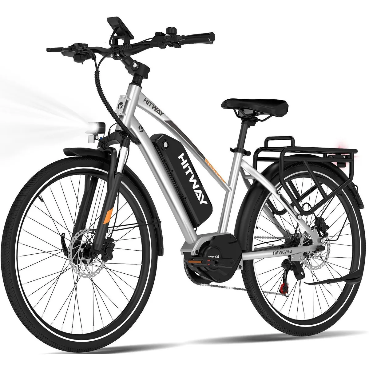 HITWAY BK-U1 E-Bike, 70 Nm Mittelmotor, 180 km Reichweite, Hydraulikbremsen