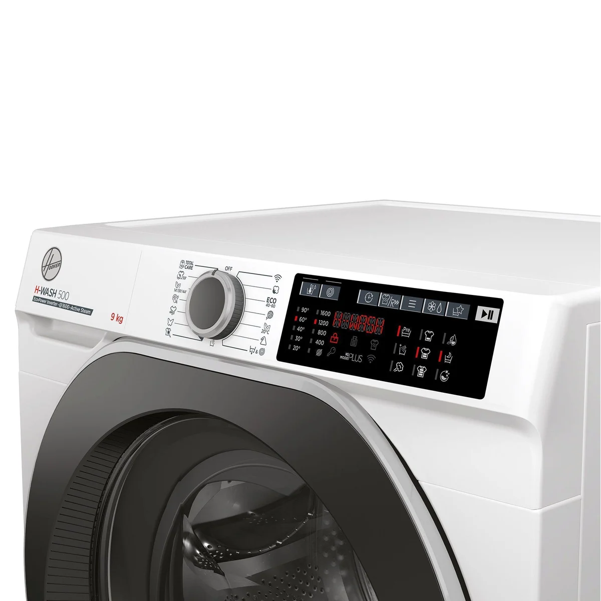 Hoover HWQ 69AMBS/1-S Waschmaschine, 9 kg, 1600 U/min, Dampffunktion, Wi-Fi + Bluetooth 4