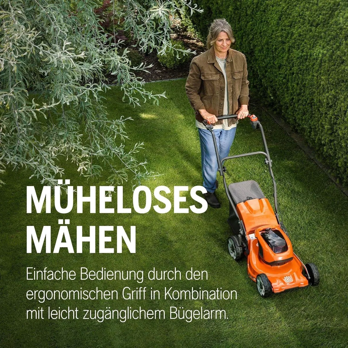 Husqvarna LC 137i Akku-Rasenmäher, 37 cm Schnittbreite, leicht und kompakt — ideal für kleine Gärten bis 300 m² 5