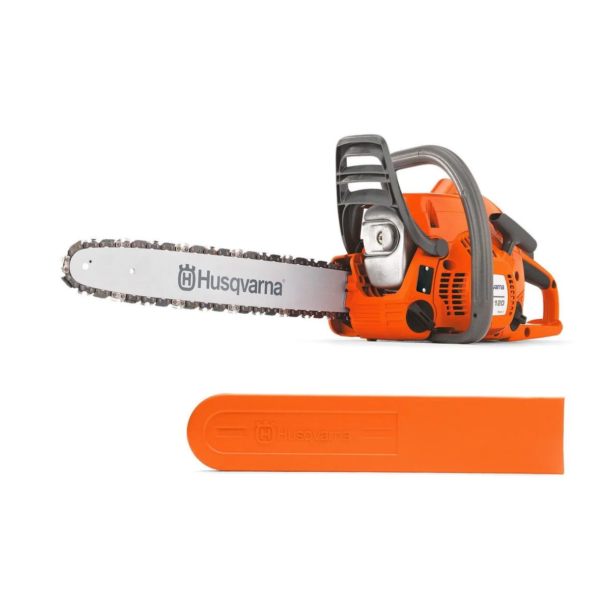 Husqvarna 120 Mark II Benzin-Kettensäge, 35 cm Schwertlänge, X-Torq Motor, LowVib Technologie