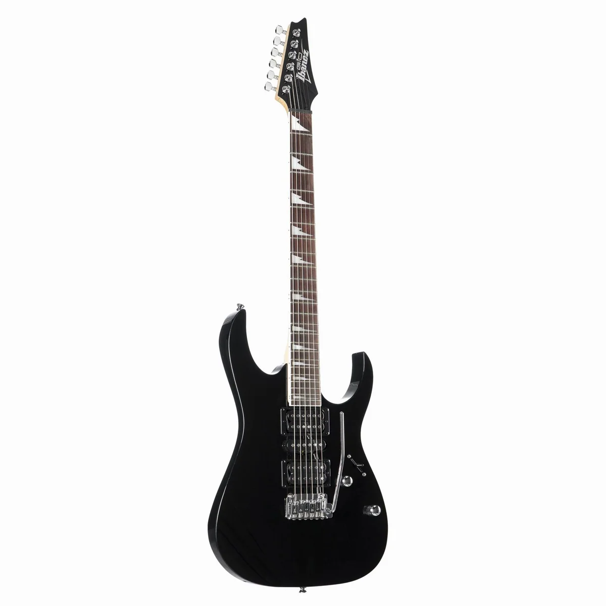 Ibanez Gio GRG170DX-BKN Black Night, vielseitige E-Gitarre mit H/S/H-Pickups