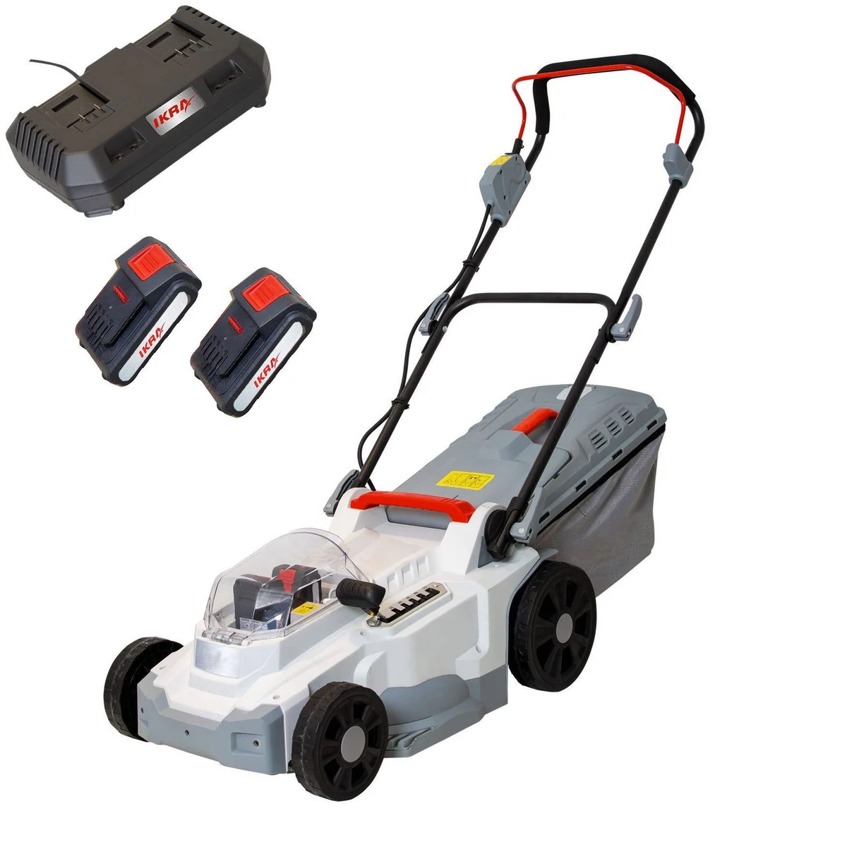 ikra GmbH Akkurasenmäher ICM 2/2037, 37 cm Schnittbreite, leistungsstarker bürstenloser Motor