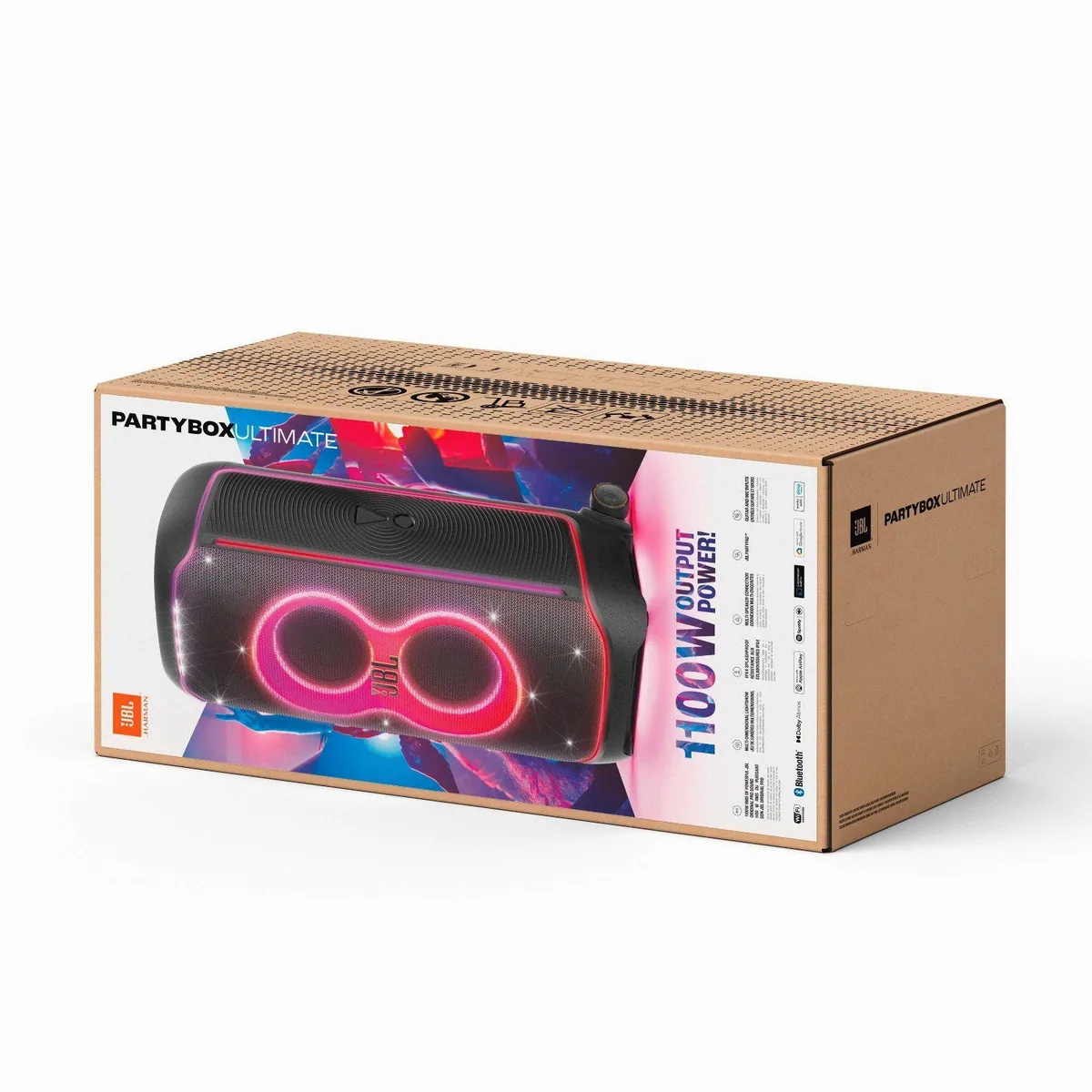 JBL PartyBox Ultimate Party-Lautsprecher, 1100 W Leistung, Dolby Atmos, spritzwasserfest 3