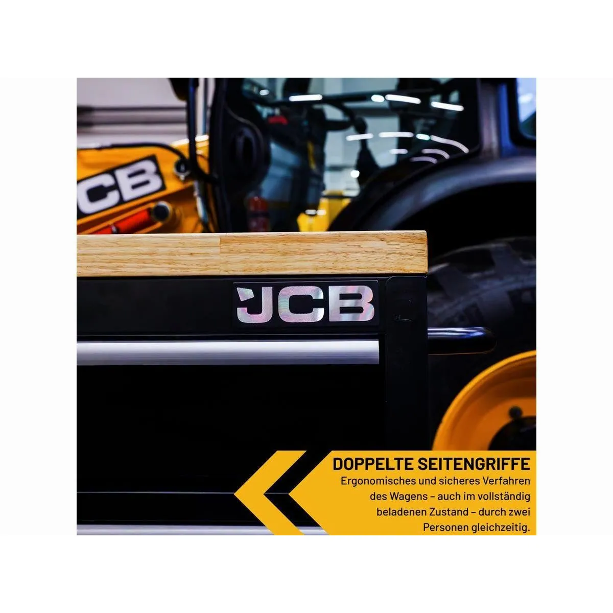 JCB 42TCK Werkstattwagen, 299-tlg. Werkzeugset, 14 Soft-Close-Schubladen 5