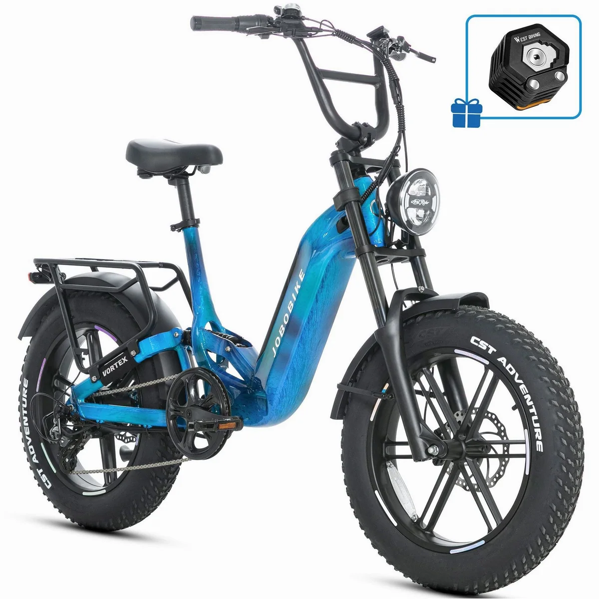 JOBOBIKE E-Mountainbike, 720Wh Akku, 150 km Reichweite, 7-Gang Shimano