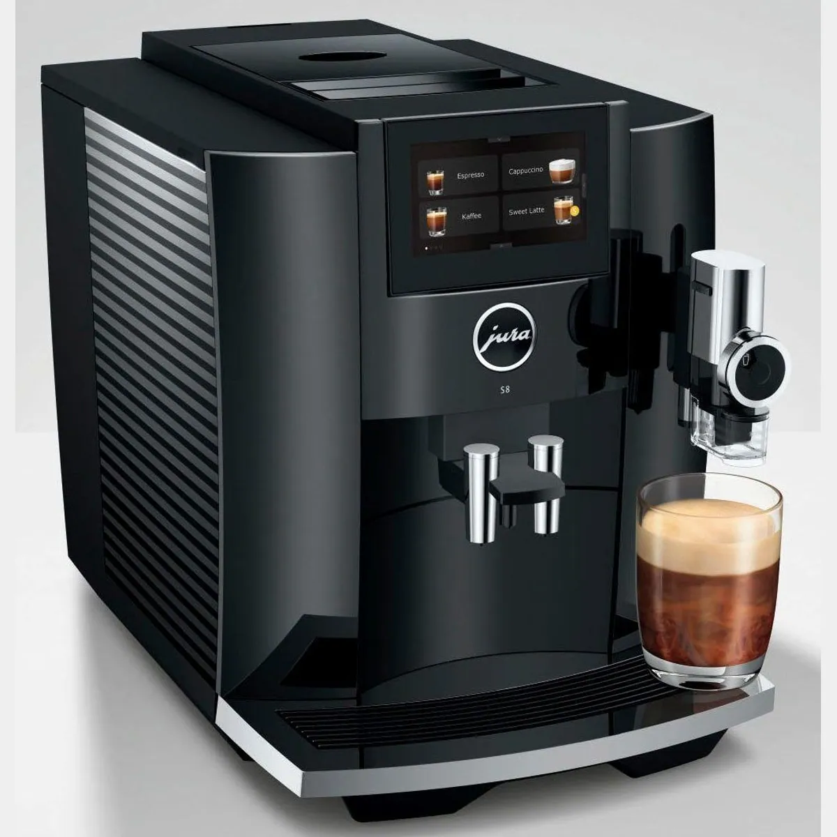 JURA S8 Kaffeevollautomat, 27 Kaffeespezialitäten, Touchscreen, edles Design 4