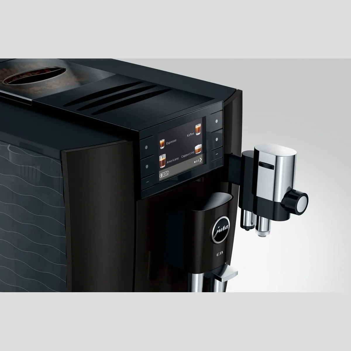 JURA E8 Kaffeevollautomat, 27 Spezialitäten, WiFi, Hot & Light Brew 4