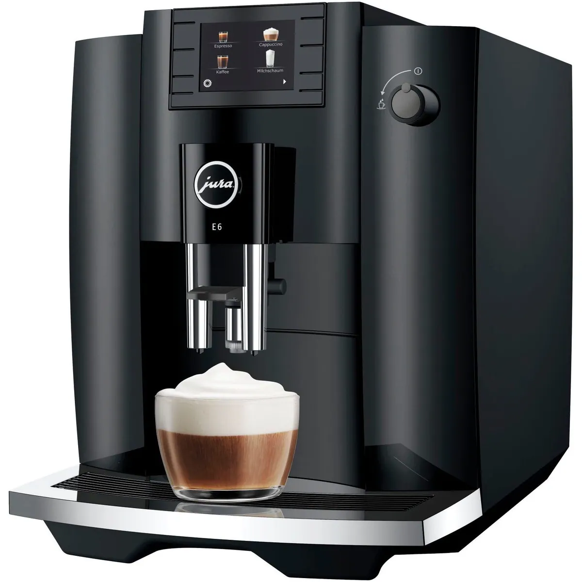 JURA E6 Kaffeevollautomat, perfekter Cappuccino, intuitives Bedienkonzept