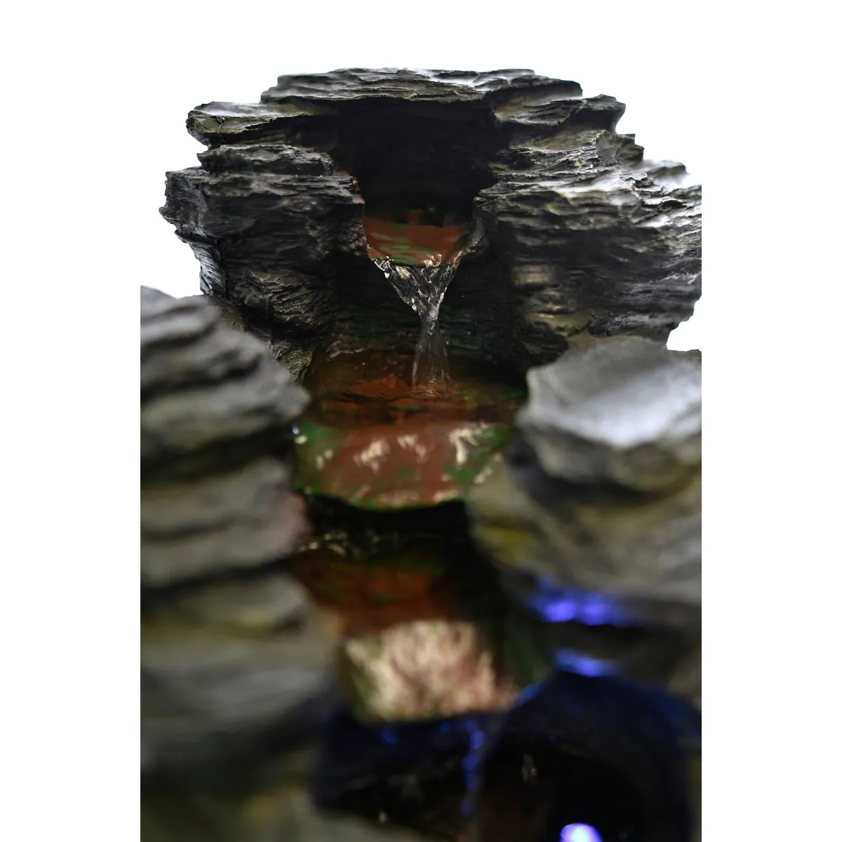 Köhko Zimmerbrunnen, elegante Schieferoptik mit LED-Beleuchtung 4