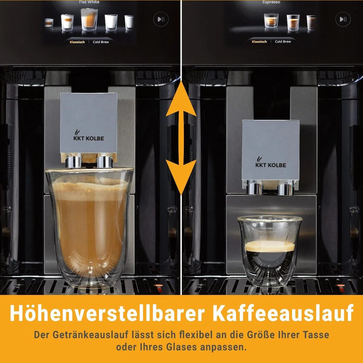 KKT KOLBE Pro Kaffeevollautomat, 10 Getränke, TFT-Touch-Display, Automatische Reinigung 5