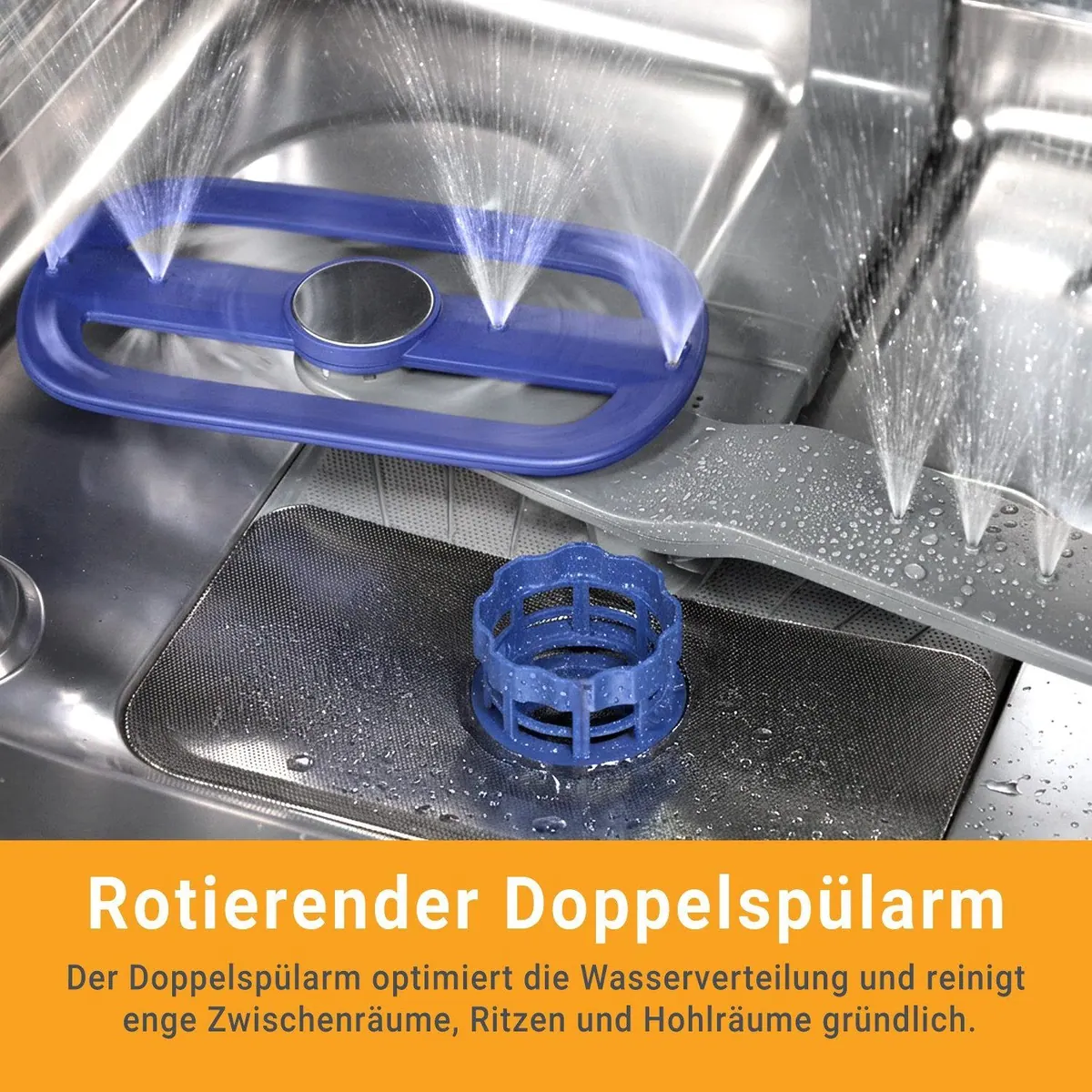 KKT KOLBE DW60FSS Standgeschirrspüler, 14 Maßgedecke, 7 Programme, Energieeffizienzklasse A 5