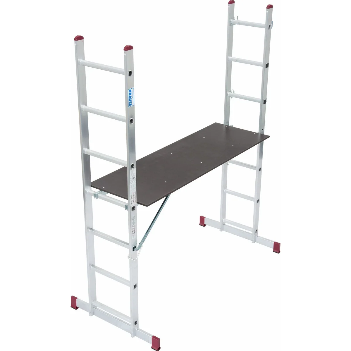 KRAUSE Corda Schiebeleiter, 2x7 Sprossen, robust und vielseitig